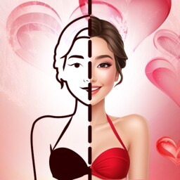 Bikini Valentine AI Face Swap Enjoy