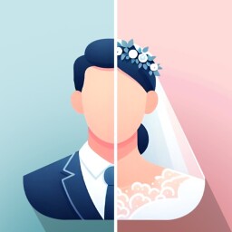 Couple Wedding Face Enjoy